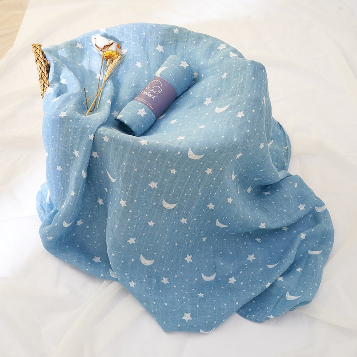 Elinfant 100% cotton 120*110cm 2 Layers Newborn Baby Bath Towel Wrap Muslin Swaddle Blankets Wholesale Dropshipping BeachStore 