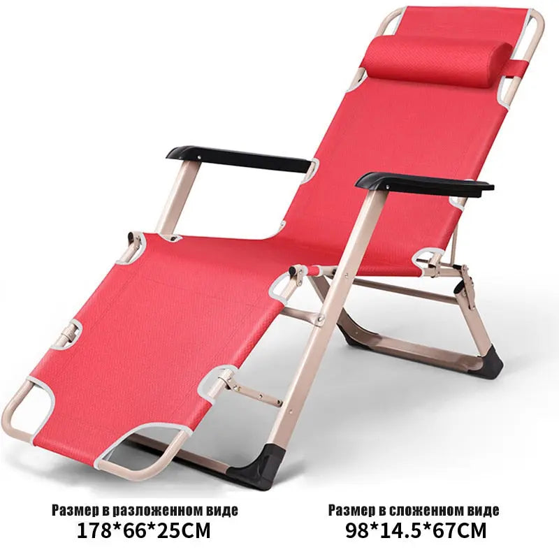 Premium Foldable Beach Lounger with Adjustable Headrest - Ultimate Outdoor Comfort and Relaxation - BeachStore